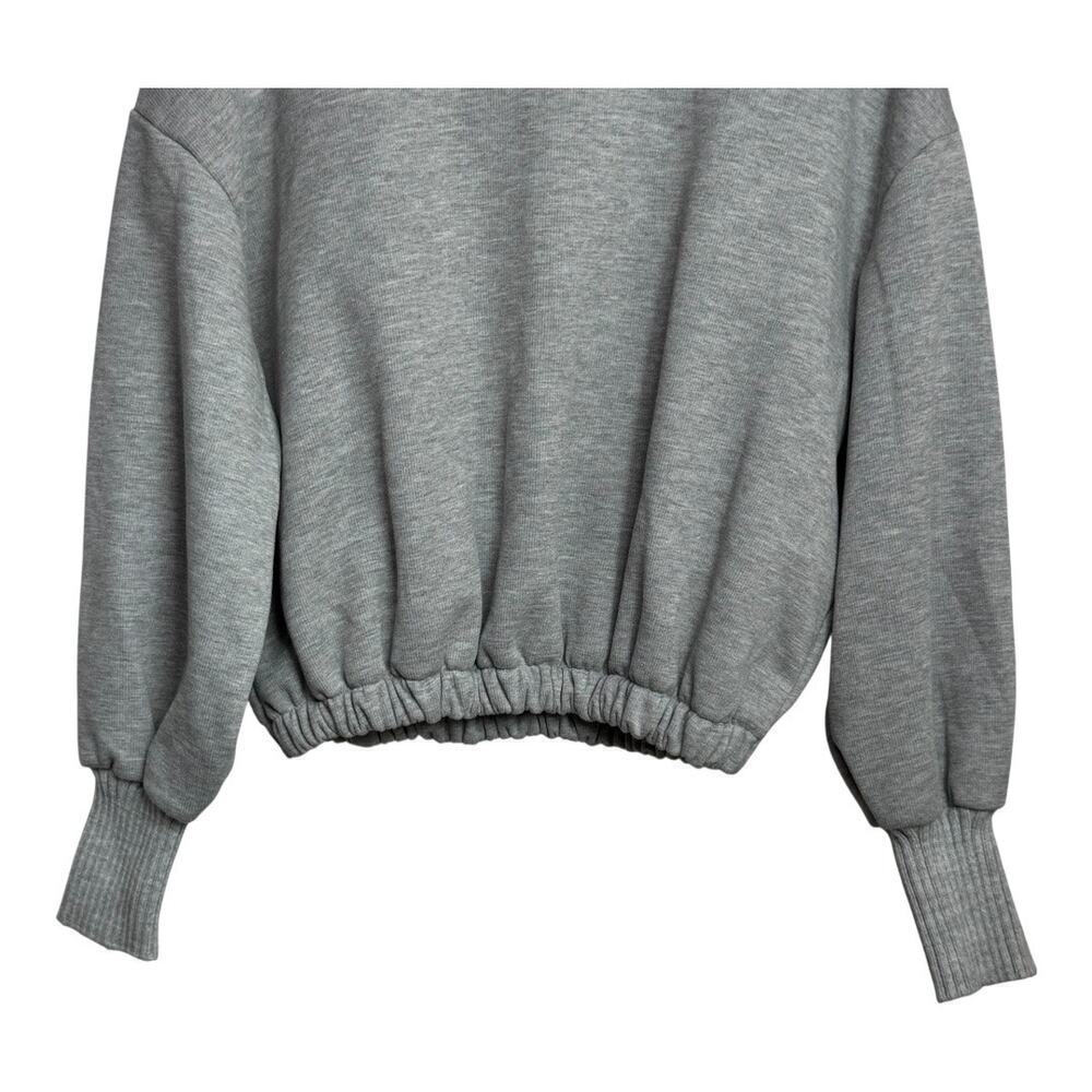 zara grey turtle neck elastic waist sweater medium‎ - Picture 4 of 7